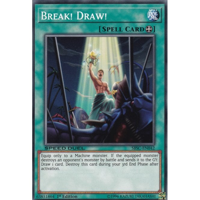 Yu-Gi-Oh! Card SBSC-EN042 Break! Draw! (Common) | Chaos Cards
