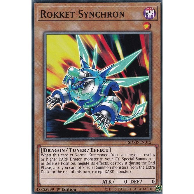 Yu-Gi-Oh! Card SDRR-EN012 Rokket Synchron (Common) | Chaos Cards Yu-Gi-Oh! Card SDRR-EN012 Rokket Synchron (Common) | Chaos Cards
