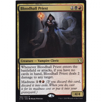 Bloodhall Priest : COMMANDER 2019 188/302 - Magic the Gathering Single Card