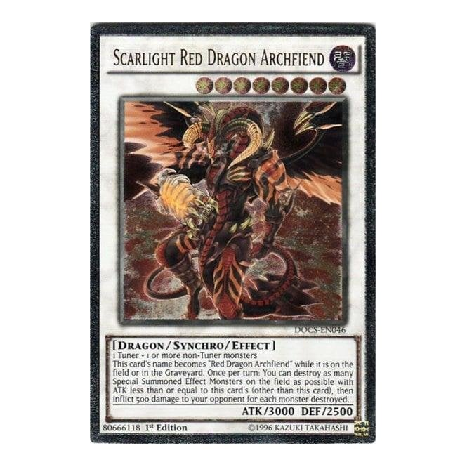YuGiOh! Card DOCSEN046 Scarlight Red Dragon Archfiend (Ultimate Rare