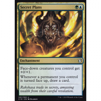 Secret Plans : COMMANDER 2019 201/302 - Magic the Gathering Single Card