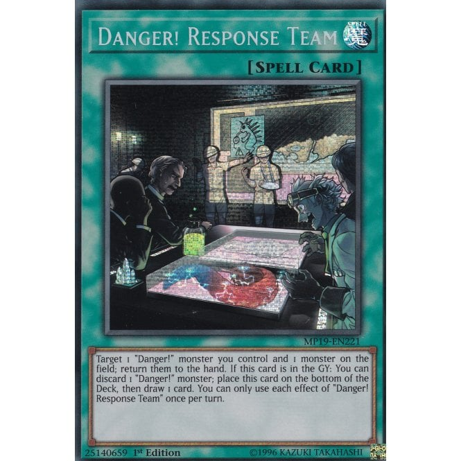 Yu-Gi-Oh! Card MP19-EN221 Danger! Response Team (Prismatic Secret Rare) | Chaos Cards Yu-Gi-Oh! Card MP19-EN221 Danger! Response Team (Prismatic Secret Rare) | Chaos Cards