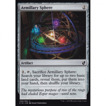 Armillary Sphere : COMMANDER 2019 209/302 - Magic the Gathering Single Card