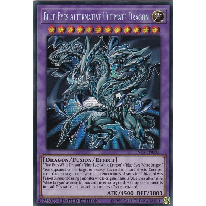 Yu-Gi-Oh! Card TN19-EN001 Blue-Eyes Alternative Ultimate Dragon (Prismatic Secret Rare ) | Chaos Cards Yu-Gi-Oh! Card TN19-EN001 Blue-Eyes Alternative Ultimate Dragon (Prismatic Secret Rare ) | Chaos Cards