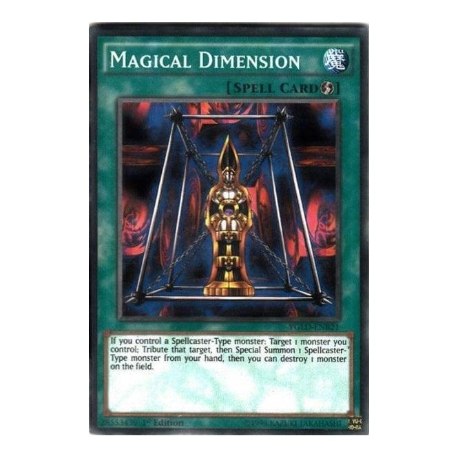 Yu-Gi-Oh! Card YGLD-ENB21 Magical Dimension (Common) | Chaos Cards