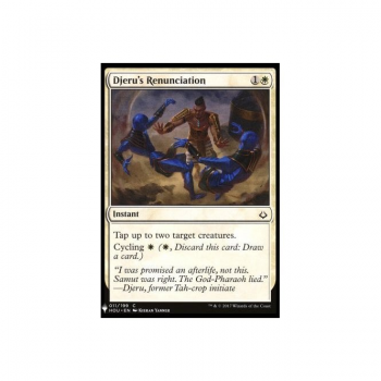 Djeru's Renunciation : MYSTERY BOOSTER 077 - Magic the Gathering Single Card