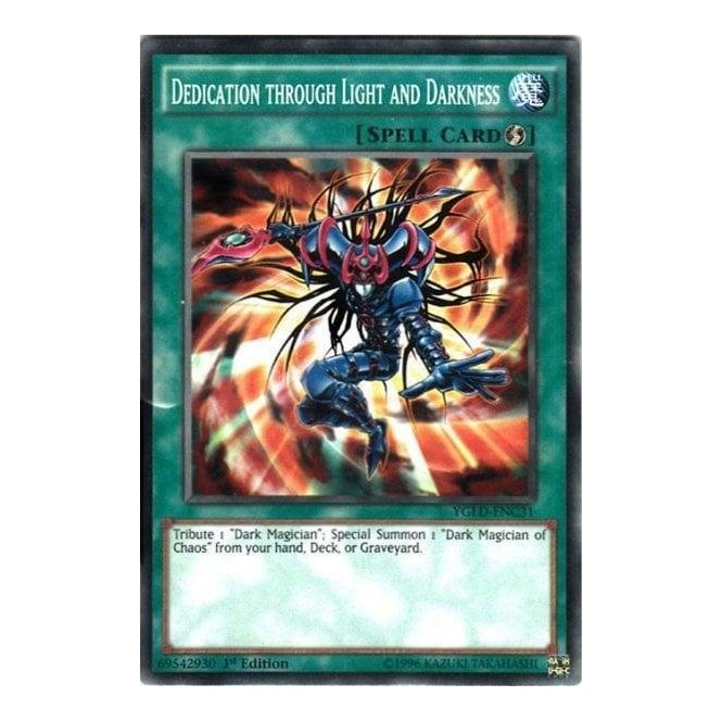 Yu-Gi-Oh! Card YGLD-ENC31 Dedication through Light and Darkness (Common