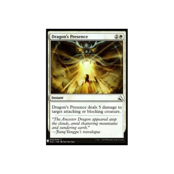 Dragon's Presence : MYSTERY BOOSTER 082 - Magic the Gathering Single Card