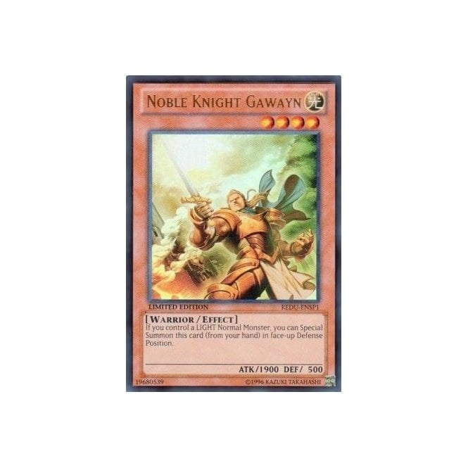 Yu-Gi-Oh! Promo Card REDU-ENSP1 Noble Knight Gawayn (Ultra Rare) | Chaos  Cards