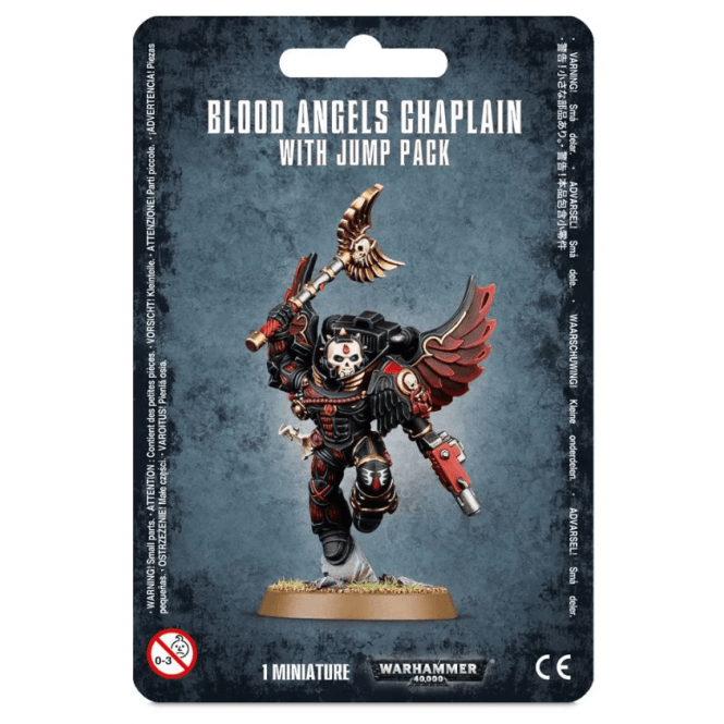Warhammer 40k Blood Angels Chaplain With Jump Pack Chaos Cards