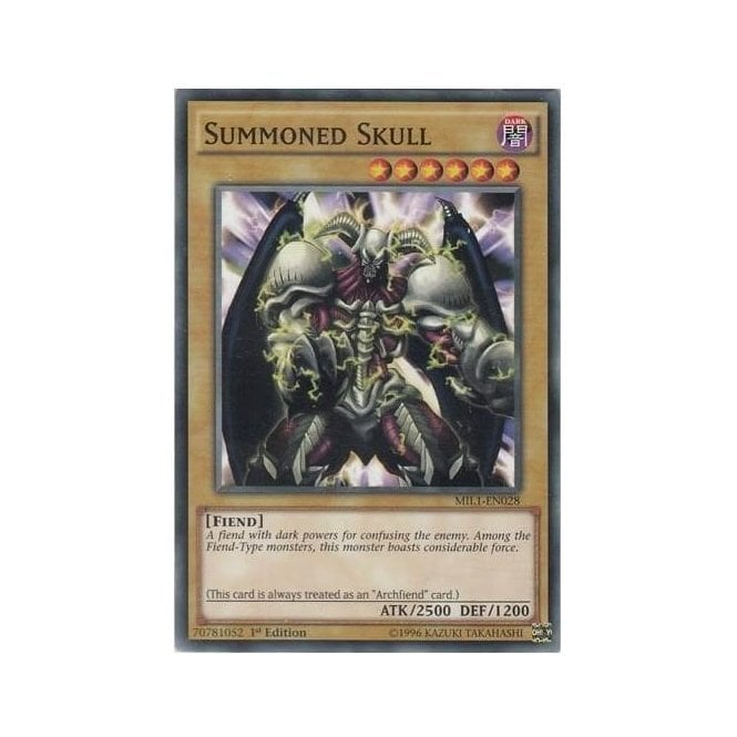 Yu-Gi-Oh! Card MIL1-EN028 Summoned Skull (Common) | Chaos Cards Yu-Gi-Oh! Card MIL1-EN028 Summoned Skull (Common) | Chaos Cards