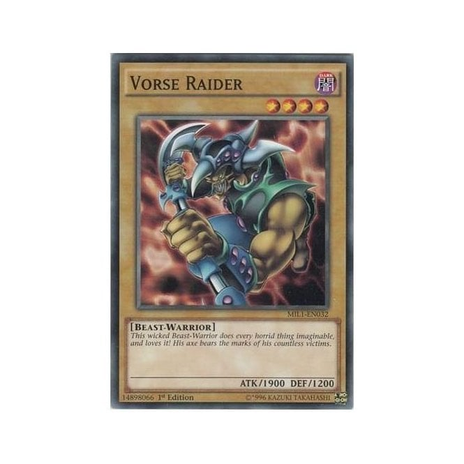 Yu-Gi-Oh! Card MIL1-EN032 Vorse Raider (Common) | Chaos Cards Yu-Gi-Oh! Card MIL1-EN032 Vorse Raider (Common) | Chaos Cards