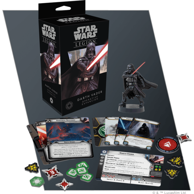 Star Wars Legion Darth Vader Commander Expansion Chaos Cards