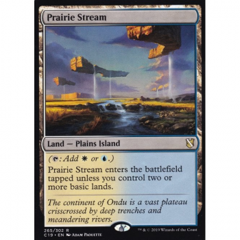 Prairie Stream : COMMANDER 2019 265/302 - Magic the Gathering Single Card