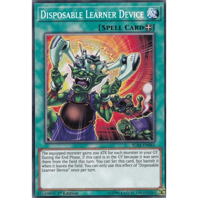Disposable Learner Device Card - IGAS-EN065 - Common - Unlimited Edition (Trading Card Game Accessory)