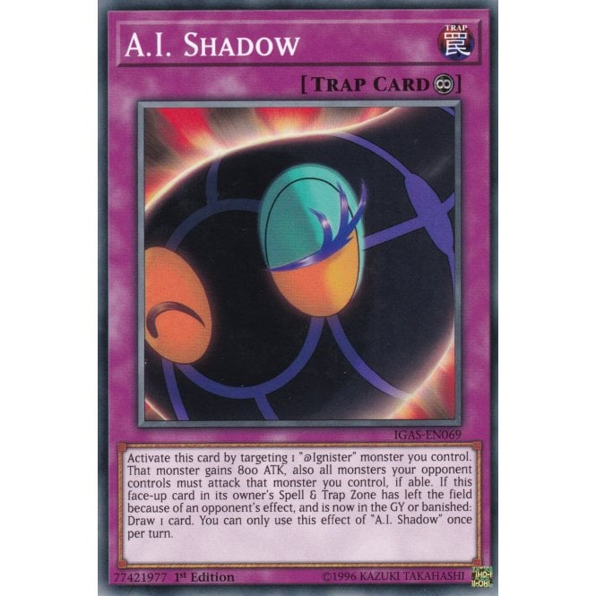 Yu-Gi-Oh! Single Card IGAS-EN069 A.I. Shadow (Common) | Chaos Cards Yu-Gi-Oh! Single Card IGAS-EN069 A.I. Shadow (Common) | Chaos Cards
