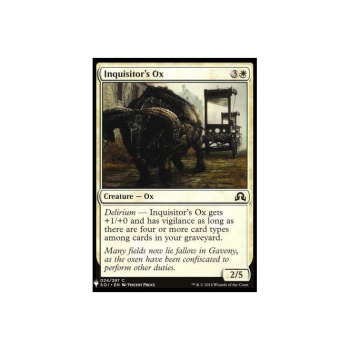 Inquisitor's Ox : MYSTERY BOOSTER 139 - Magic the Gathering Single Card