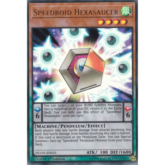 Speedroid Hexasaucer (Ultra Rare) : DUOV-EN035 - Yu-Gi-Oh! Single Card Speedroid Hexasaucer (Ultra Rare) : DUOV-EN035 - Yu-Gi-Oh! Single Card