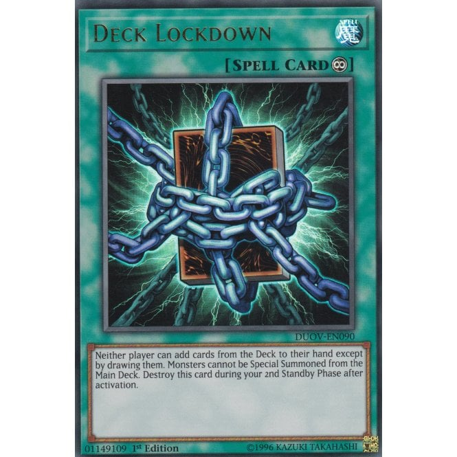 Deck Lockdown (Ultra Rare) : DUOV-EN090 - Yu-Gi-Oh! Single Card