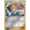 Misty's Water Command (REVERSE HOLO) : SUN AND MOON - HIDDEN FATES 63/68 - Pokemon Single Card
