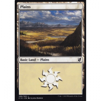 Plains : COMMANDER 2019 288/302 - Magic the Gathering Single Card