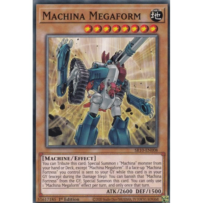 Machina Megaform (Common) : SR10-EN008 - Yu-Gi-Oh! Single Card Machina Megaform (Common) : SR10-EN008 - Yu-Gi-Oh! Single Card