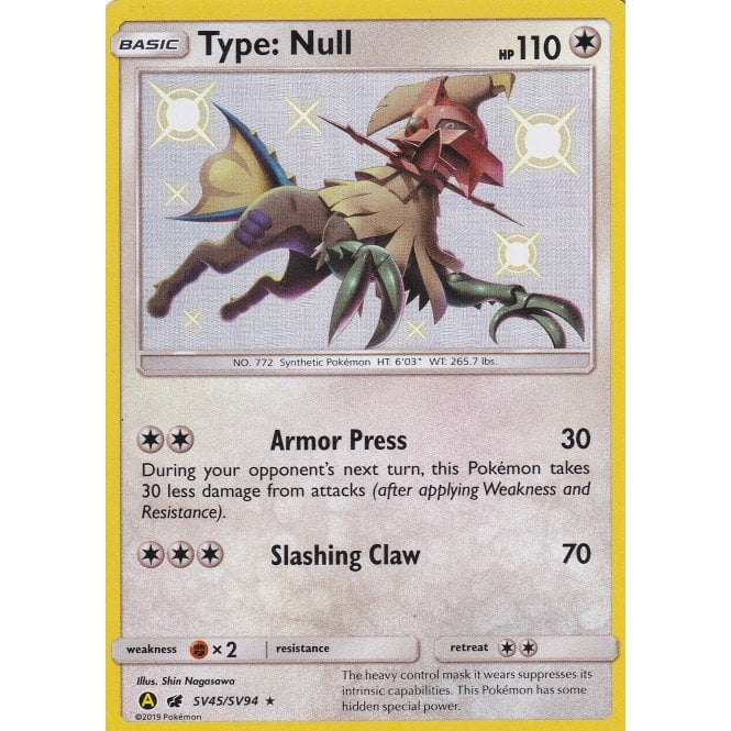 Pokemon Single Card Sun And Moon Hidden Fates Shiny Vault Sv45 Sv94 Type Null Chaos Cards Pokemon Single Card Sun And Moon Hidden Fates Shiny Vault Sv45 Sv94 Type Null Chaos Cards