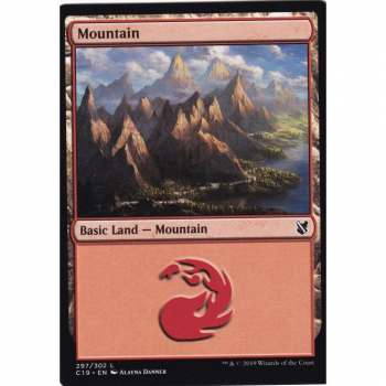 Mountain : COMMANDER 2019 297/302 - Magic the Gathering Single Card