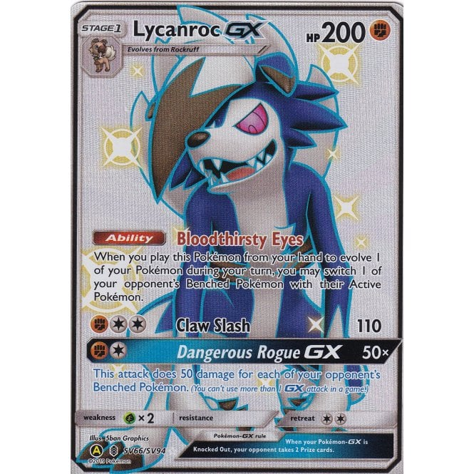 Pokemon Single Card Sun And Moon Hidden Fates Shiny Vault Sv66 Sv94 Lycanroc Gx Chaos Cards Pokemon Single Card Sun And Moon Hidden Fates Shiny Vault Sv66 Sv94 Lycanroc Gx Chaos Cards