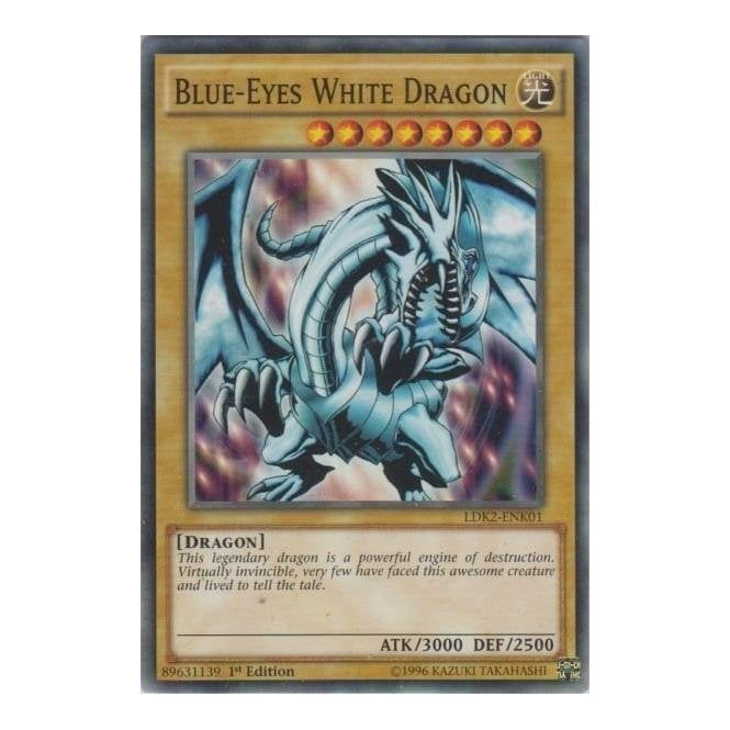yugioh ldk2-enk01 limited ed blue-eyes white dragon common card : (Alternate Art 1) may be 1st or Unlimited Edition Blue-Eyes White Dragon (Version 2)