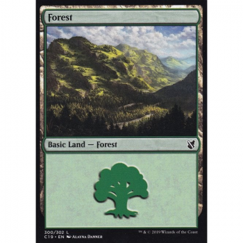 Forest : COMMANDER 2019 300/302 - Magic the Gathering Single Card