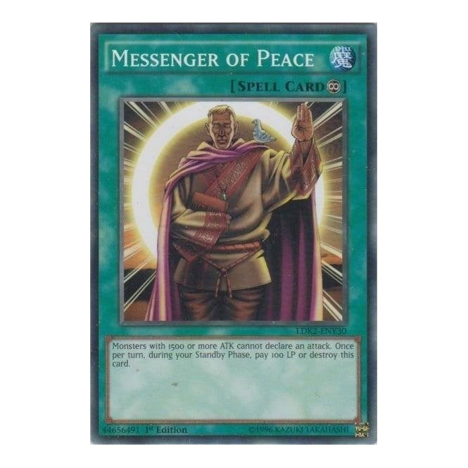 Yu-Gi-Oh! Messenger Of Peace Card - LDK2-ENY30 Common From Legendary Decks II