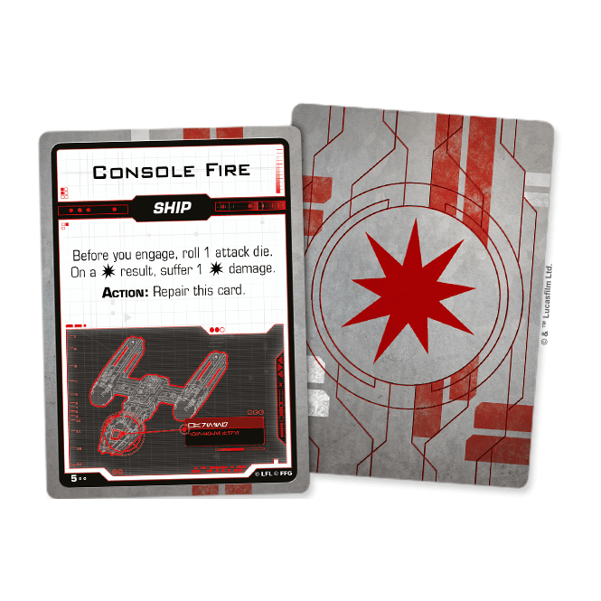 XWing Miniatures Game Rebel Alliance Damage Deck (2nd Edition