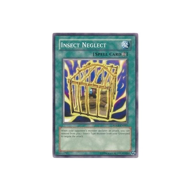 Yu-Gi-Oh! Card SOVR-EN061 Insect Neglect (Common) | Chaos Cards Yu-Gi-Oh! Card SOVR-EN061 Insect Neglect (Common) | Chaos Cards