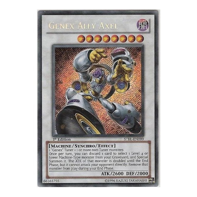 Yu-Gi-Oh! Card STBL-EN099 Genex Ally Axel (Secret Rare) | Chaos Cards Yu-Gi-Oh! Card STBL-EN099 Genex Ally Axel (Secret Rare) | Chaos Cards