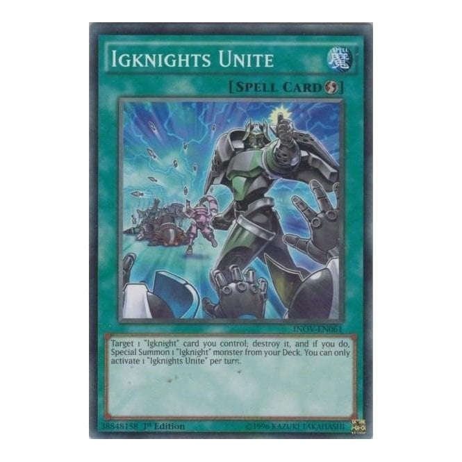 Yu-Gi-Oh! Card INOV-EN061 Igknights Unite (Common) | Chaos Cards Yu-Gi-Oh! Card INOV-EN061 Igknights Unite (Common) | Chaos Cards