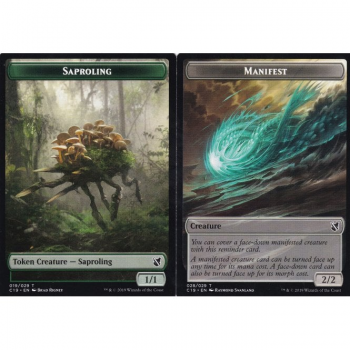 Sapoling //Manifest (TOKEN) : COMMANDER 2019 19&28 - Magic the Gathering Single Card