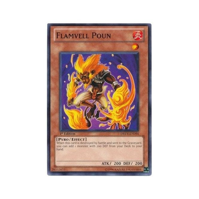 Yu-Gi-Oh! Card DREV-EN094 Flamvell Poun (Common) | Chaos Cards Yu-Gi-Oh! Card DREV-EN094 Flamvell Poun (Common) | Chaos Cards