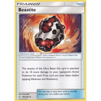 Beastite : SUN AND MOON - COSMIC ECLIPSE 185/236 - Pokemon Single Card