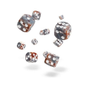 Oakie Doakie Dice Set D6 (12 mm) Gemidice - Silver-Rust (36) - Image 2