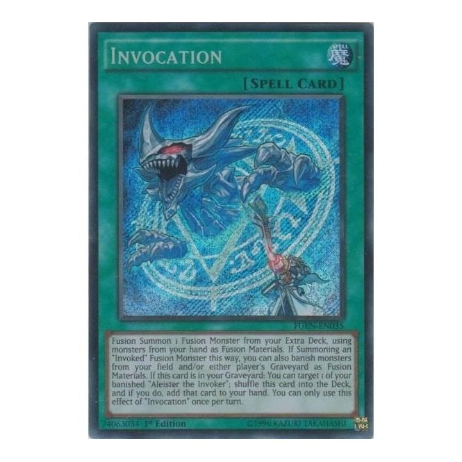 Yu-Gi-Oh! Card FUEN-EN035 Invocation (Secret Rare) | Chaos Cards