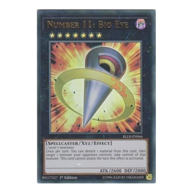YuGiOh! Card BLLREN066 Number 11 Big Eye (Ultra Rare) Chaos Cards YuGiOh! Card BLLREN066 Number 11 Big Eye (Ultra Rare) Chaos Cards