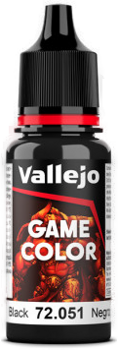 Acrylicos Vallejo Game Color : Black (18ml)
