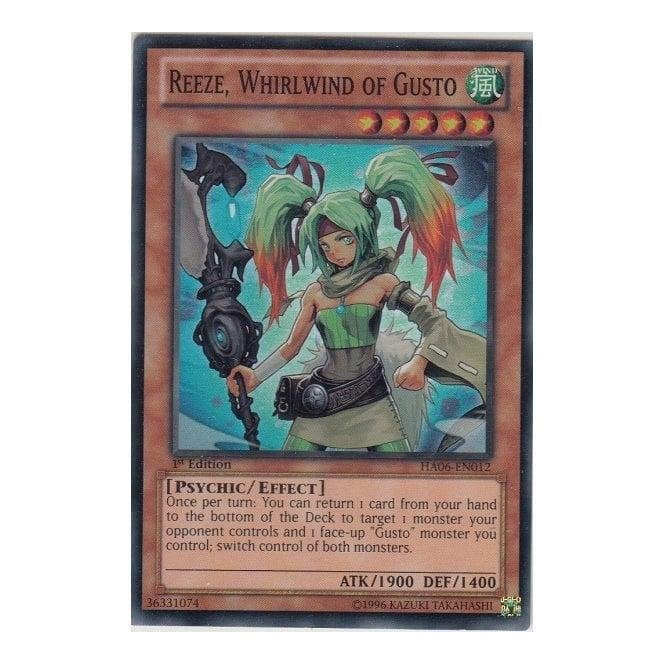 Yu-Gi-Oh! Card HA06-EN012 Reeze, Whirlwind of Gusto (Super Rare) | Chaos Cards Yu-Gi-Oh! Card HA06-EN012 Reeze, Whirlwind of Gusto (Super Rare) | Chaos Cards