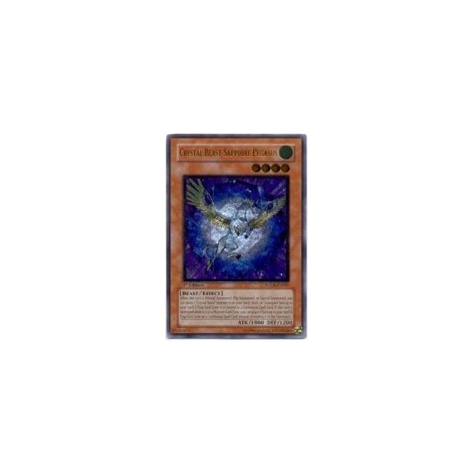 Yu-Gi-Oh! Card FOTB-EN007 Crystal Beast Sapphire Pegasus (Ultimate Rare) | Chaos Cards Yu-Gi-Oh! Card FOTB-EN007 Crystal Beast Sapphire Pegasus (Ultimate Rare) | Chaos Cards