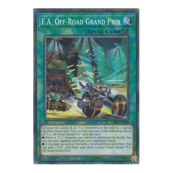Yu-Gi-Oh! Card CIBR-EN088 F.A. Off-Road Grand Prix (Common) | Chaos Cards Yu-Gi-Oh! Card CIBR-EN088 F.A. Off-Road Grand Prix (Common) | Chaos Cards
