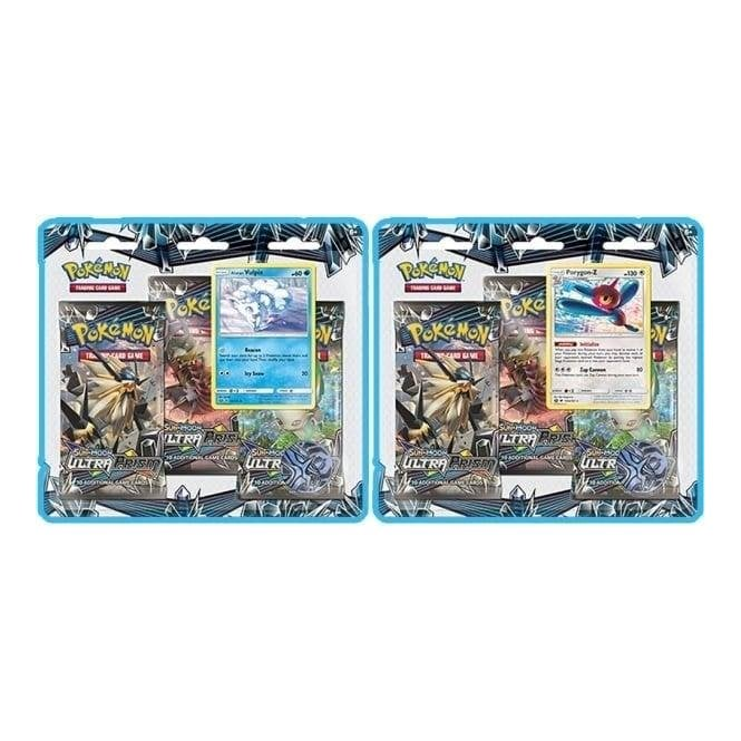 Pokemon 3 Pack Blister : Set of Two - Sun and Moon Ultra Prism | Chaos Cards Pokemon 3 Pack Blister : Set of Two - Sun and Moon Ultra Prism | Chaos Cards