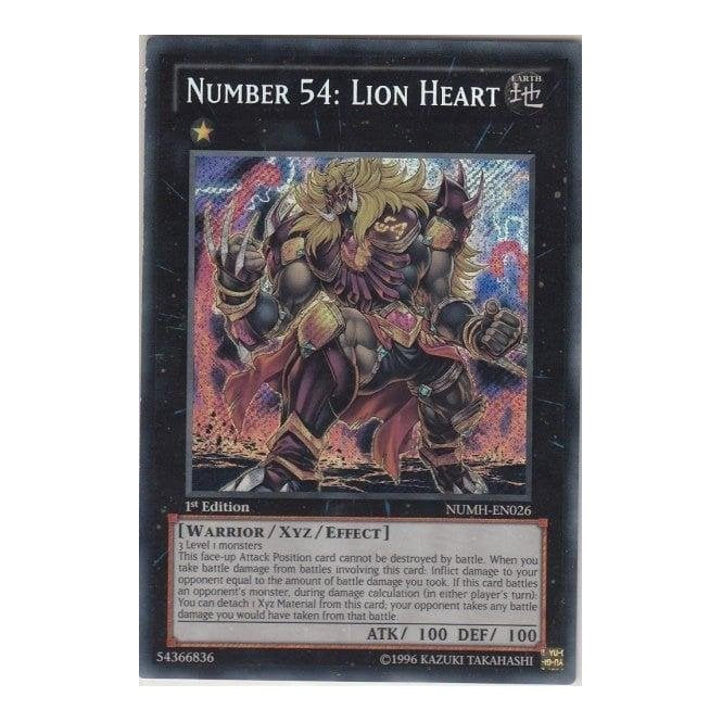Yu-Gi-Oh! Card NUMH-EN026 Number 54 - Lion Heart Yu-Gi-Oh! Card NUMH-EN026 Number 54 - Lion Heart