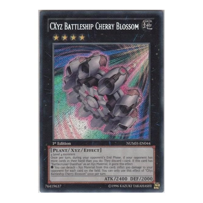 YuGiOh! Card NUMHEN044 CXyz Battleship Cherry Blossom