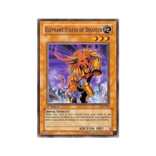 Yu-Gi-Oh! Card AST-074 Elephant Statue of Disaster Yu-Gi-Oh! Card AST-074 Elephant Statue of Disaster